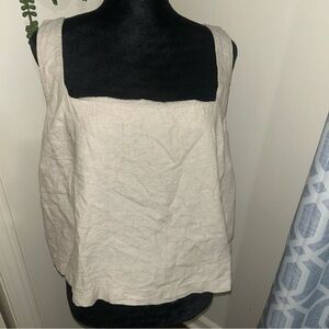 Old Navy Sleeveless Linen-Blend Crop Top